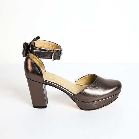 Tacones Dina Tobillo Bow - Talla 38